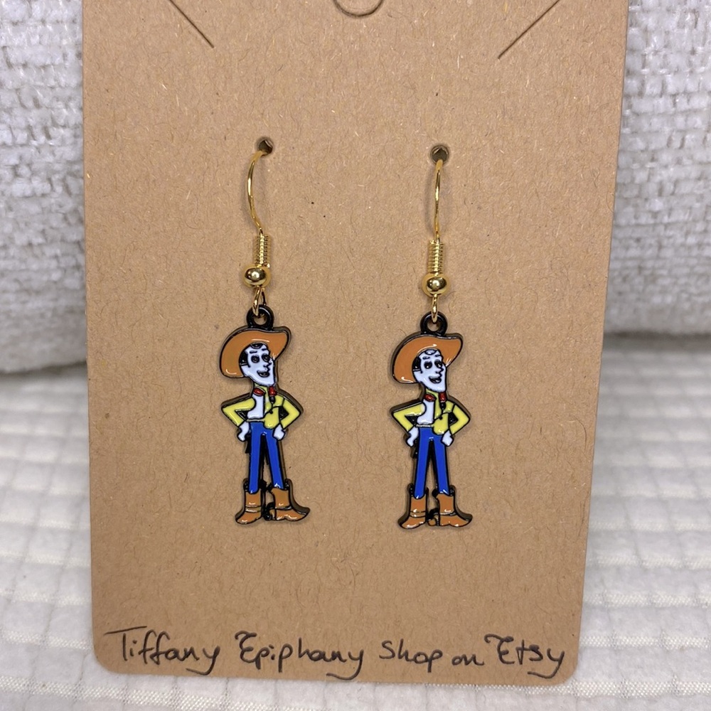 Disney Inspired Woody Earrings NWT